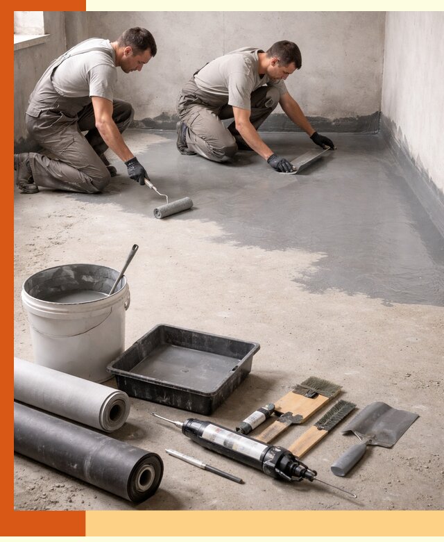 Гидроизоляция пола в Арсеньеве — надежная защита от влаги и протечек