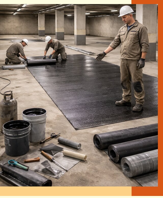 Гидроизоляция паркинга в Арсеньеве от 1234 руб/м² — профессиональная защита | ТепломастерРсн