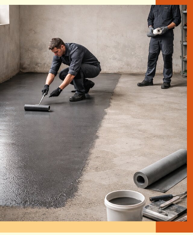 Гидроизоляция гаражного пола в Арсеньеве от 3598 руб./м² — ТепломастерРсн профессионально