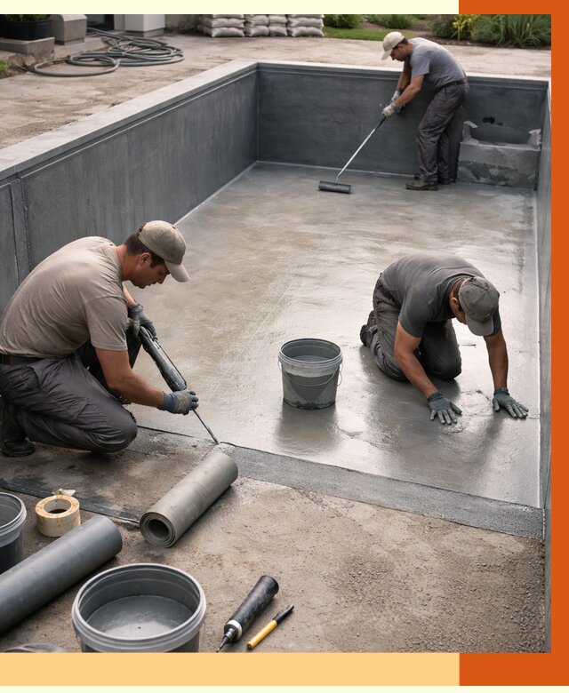 Профессиональная гидроизоляция бассейна в Арсеньеве от 6682 руб. за м2 | ТепломастерРсн