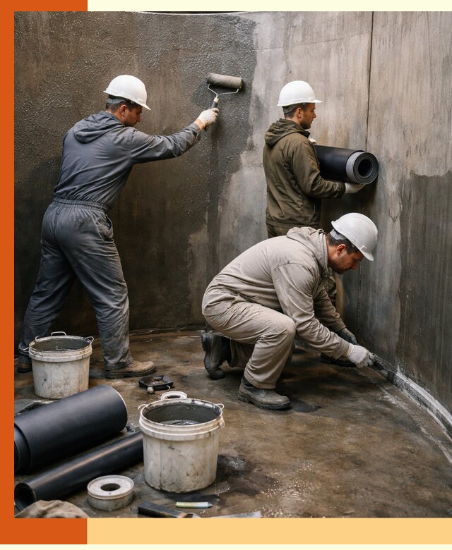 Гидроизоляция резервуара профессионально в Арсеньеве