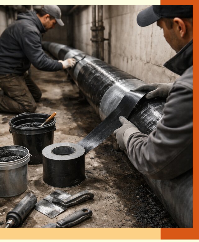 Гидроизоляция труб в Арсеньеве от 2570 руб. — профессиональная герметизация | ТепломастерРсн