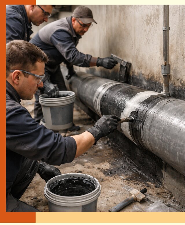 Гидроизоляция труб в Арсеньеве — защита и герметизация коммуникаций