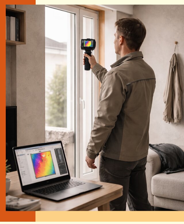 Тепловизионное обследование квартиры в Арсеньеве для поиска утечек тепла