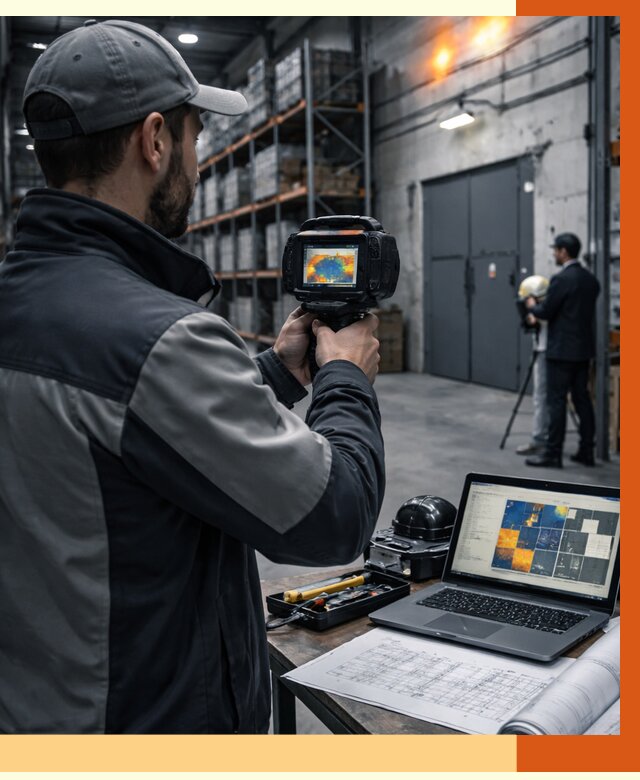 Тепловизионное обследование склада в Арсеньеве от 6682 руб. | ТепломастерРсн