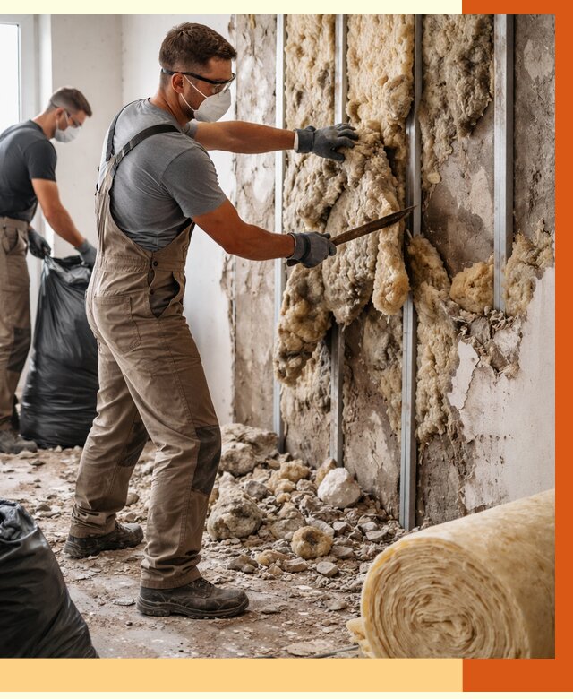 Демонтаж старого утеплителя в Арсеньеве от 3598 руб. — работы под ключ | ТепломастерРсн