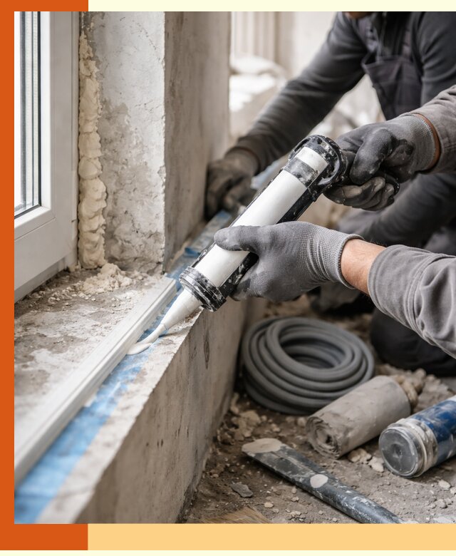 Герметизация стыков и примыканий зданий в Арсеньеве