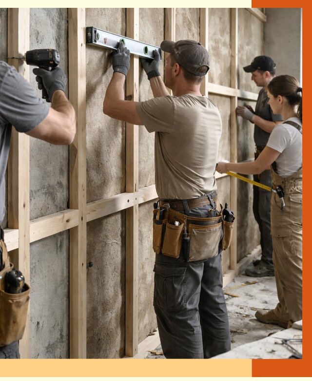 Монтаж обрешетки под утепление в Арсеньеве от 1182 руб/м² | Заказать у ТепломастерРсн