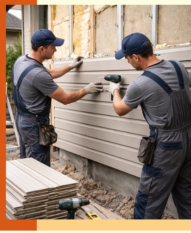 Монтаж сайдинга после утепления в Арсеньеве качественно и надежно